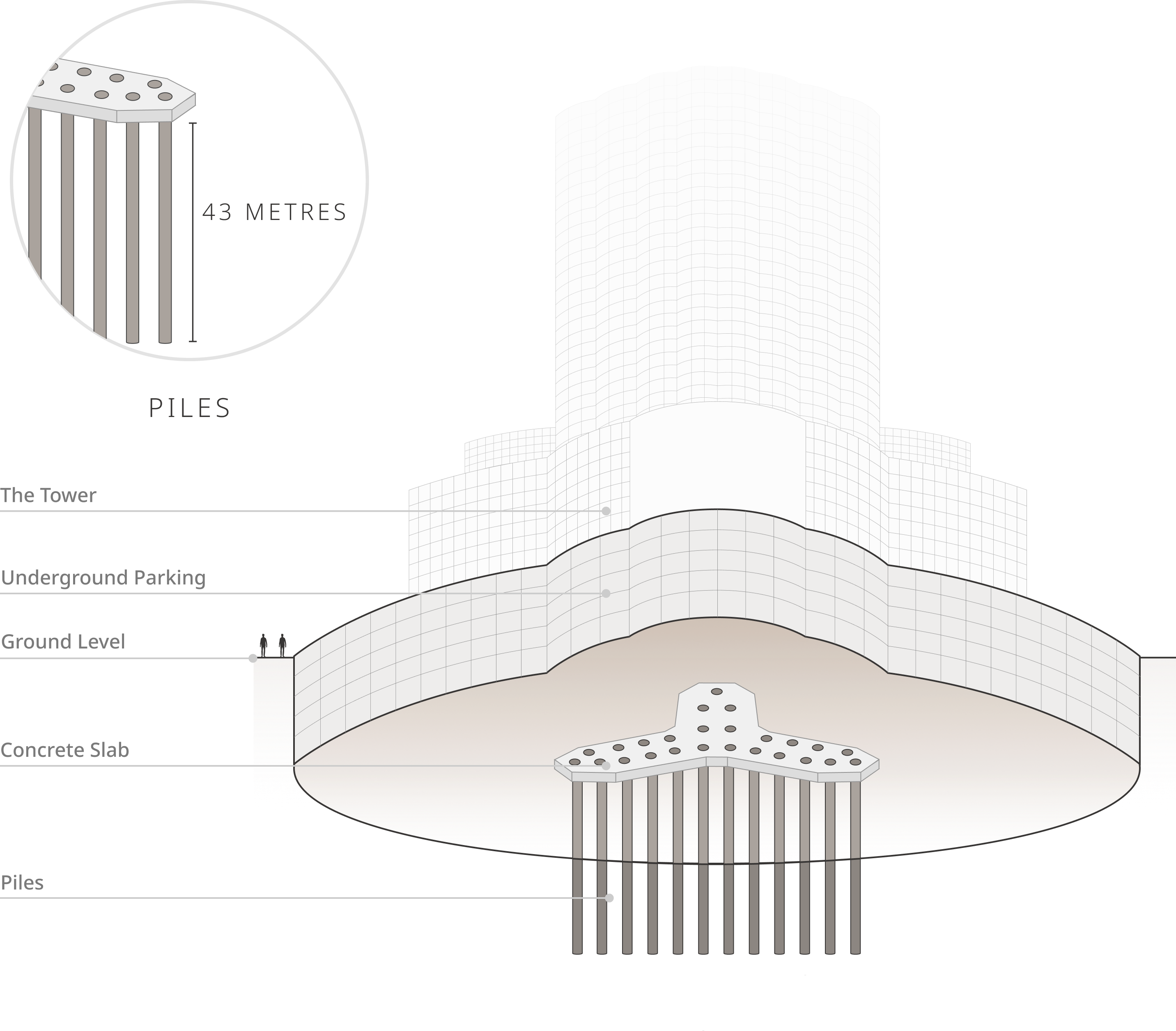 Burj Khalifa's design blueprint.