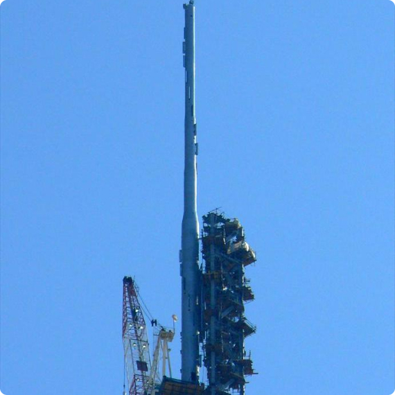 Another construction detail of the Burj Khalifa's structure.